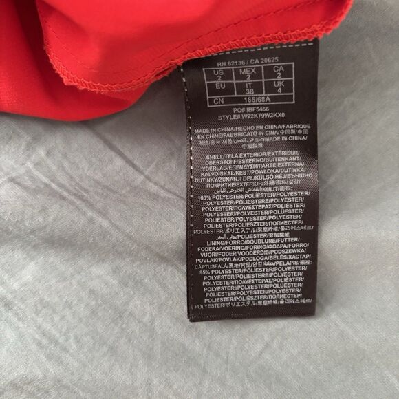 Guess Dress Womens 2 Orange Print Flirty Fairycore Flowy Halter 90s Y2K Sexy - Picture 6 of 6